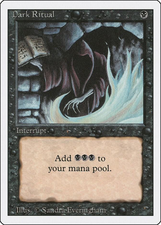 Dark Ritual (3ED-C) Moderate Play
