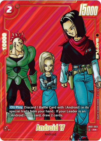 Android 17 (Alternate Art) - Manga Booster 01 (SB01-003)