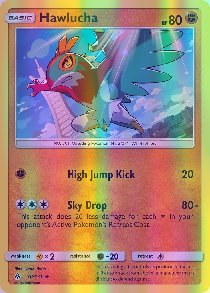 Hawlucha - 070/131 (FLI) Uncommon - Near Mint Reverse Holofoil