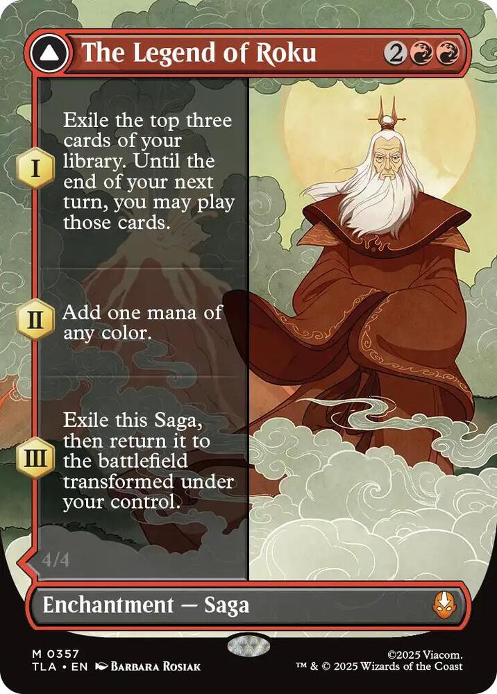 The Legend of Roku (Borderless)(TLA-M-FOIL) Misprint