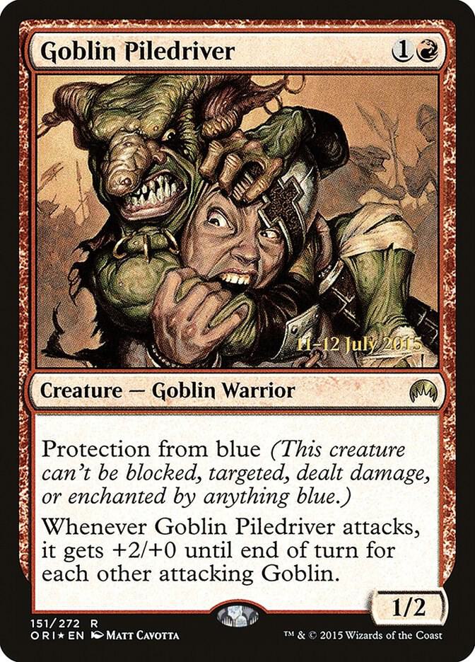 Goblin Piledriver (ORI-R-PRE) Light Play