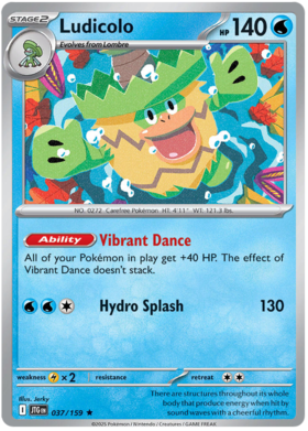 Ludicolo - 037/159 (JTG) Holo Rare