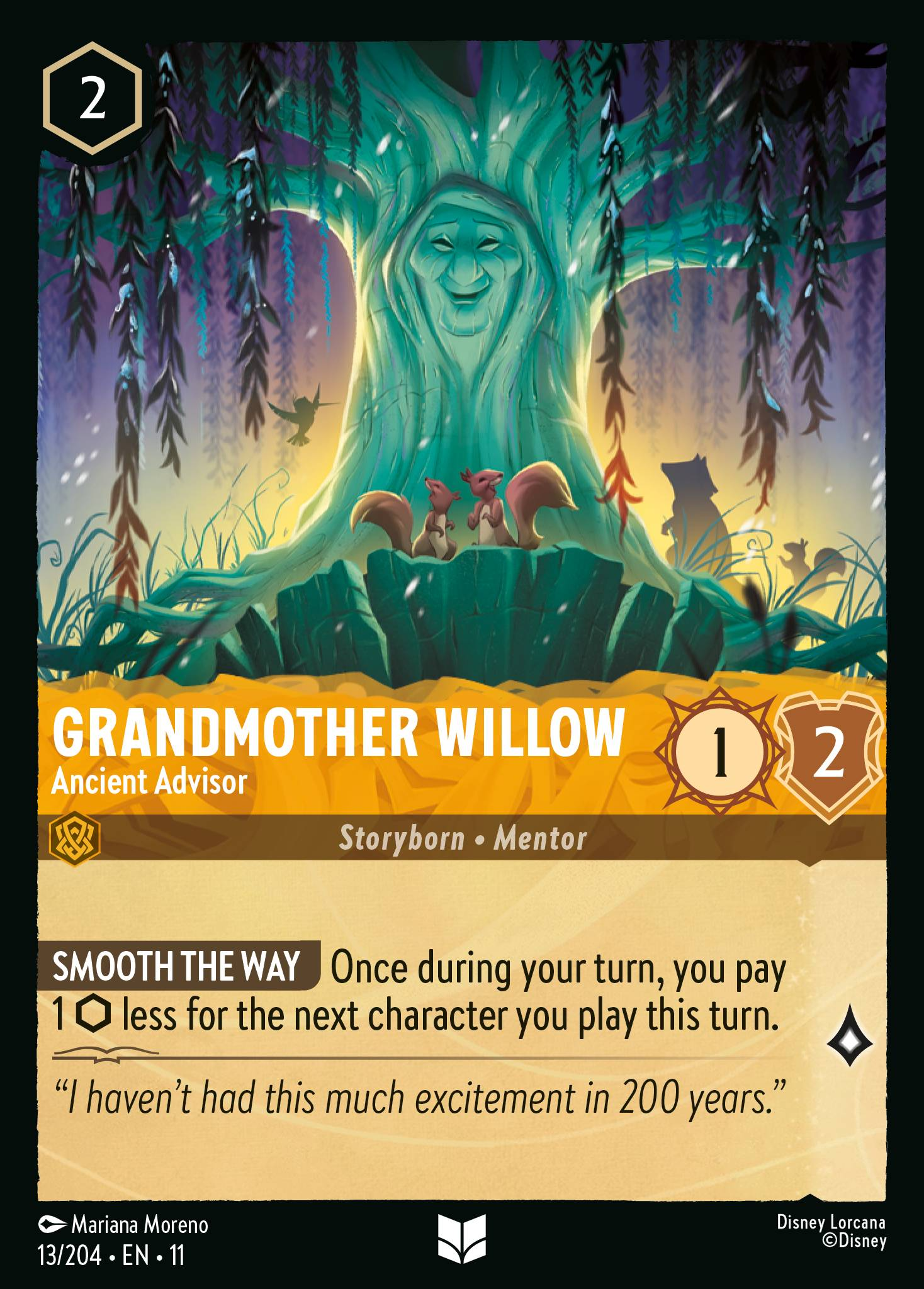 Grandmother Willow - Ancient Advisor (013/204 - Winterspell) Uncommon