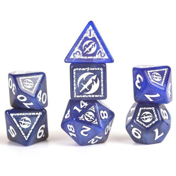 Sirius Dice: D&D Adventure Dice - Fighter: Blue