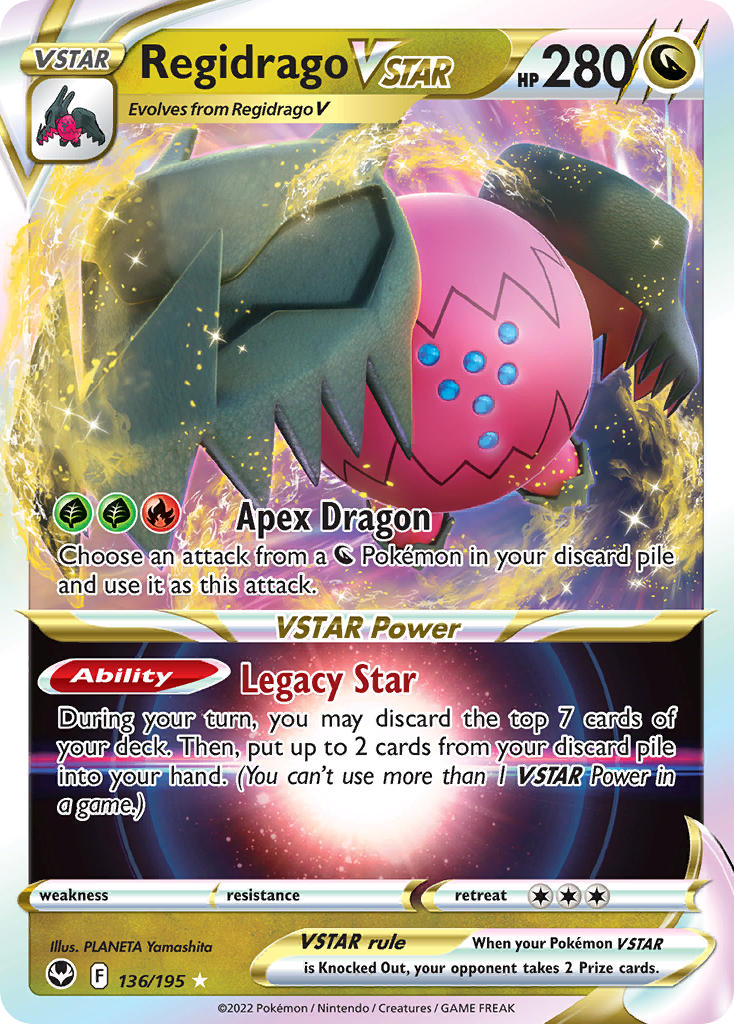 Regidrago VSTAR - 136/195 (SWSH12) Ultra Rare - Near Mint Holofoil