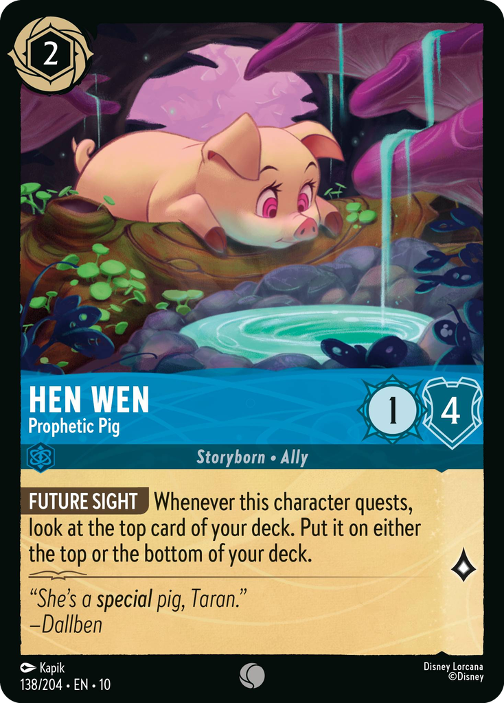 Hen Wen - Prophetic Pig (138/204 - Whispers in the Well) Common
