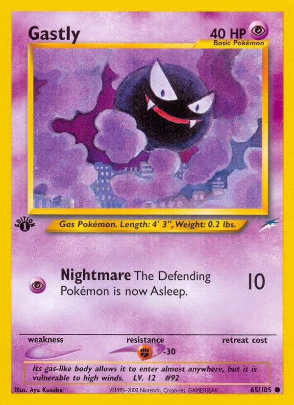 Gastly - 065/105 (N4) Common Near Mint