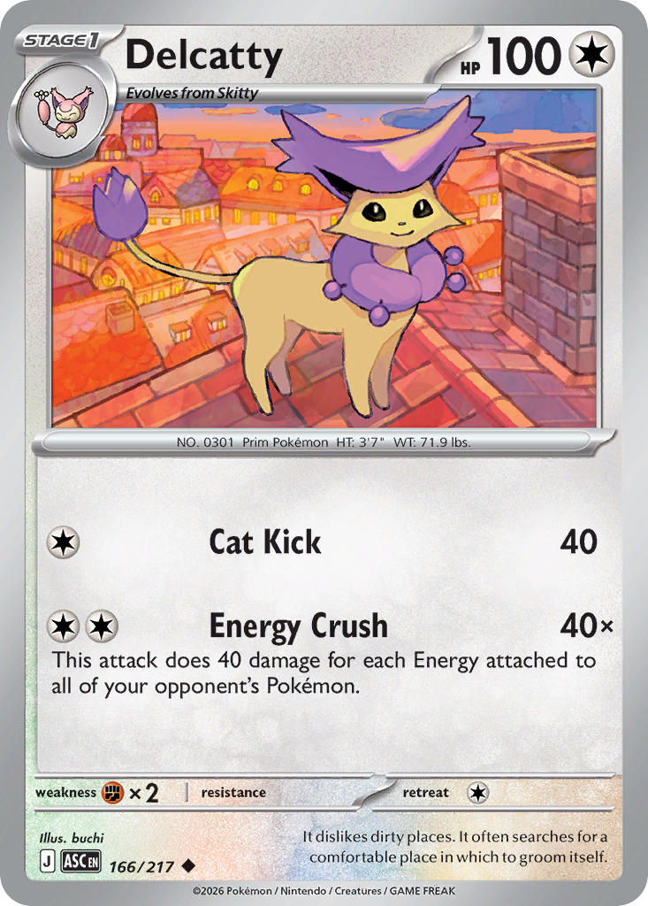 Delcatty - 166/217 (ASC) Uncommon