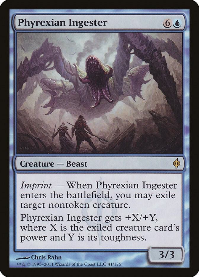 Phyrexian Ingester (NPH-R-FOIL) Light Play
