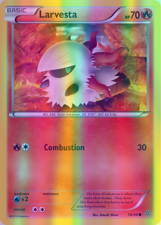 Larvesta - 016/098 (AOR) Common - Near Mint Reverse Holofoil