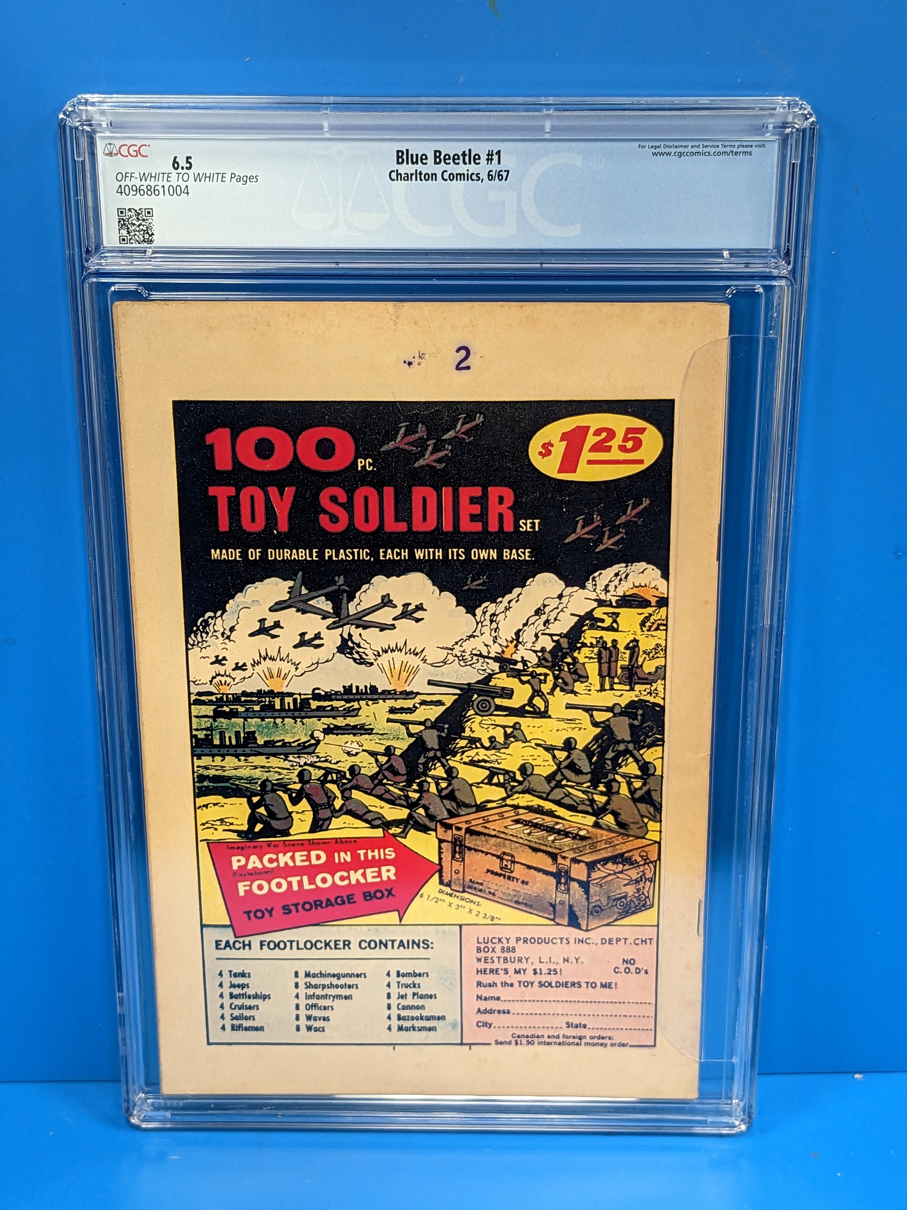 Blue Beetle (1967) #1 (CGC 6.5) 1st Appearance of The Question