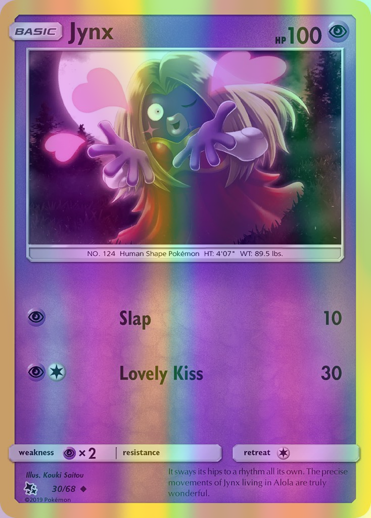 Jynx - 30/68 (HIF) Uncommon - Near Mint Reverse Holofoil