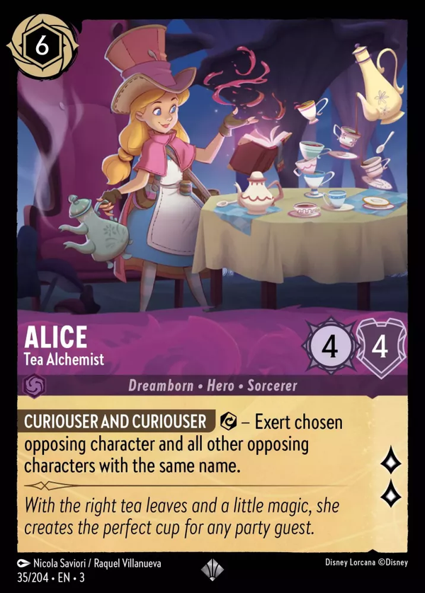 Alice - Tea Alchemist (Into the Inklands 035/204) Super Rare - Near Mint