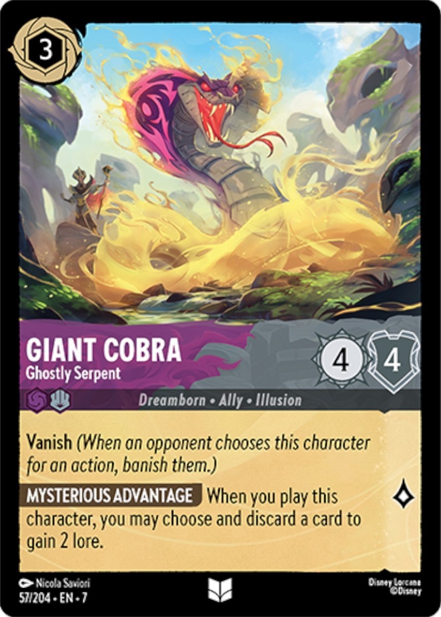 Giant Cobra - Ghostly Serpent (Archazia's Island - 057/204) Uncommon