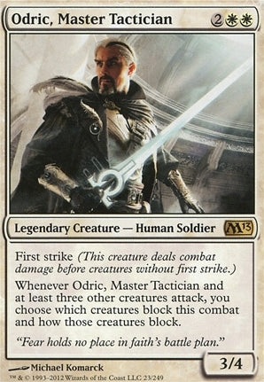 Odric, Master Tactician (M13-R-FOIL) Light Play