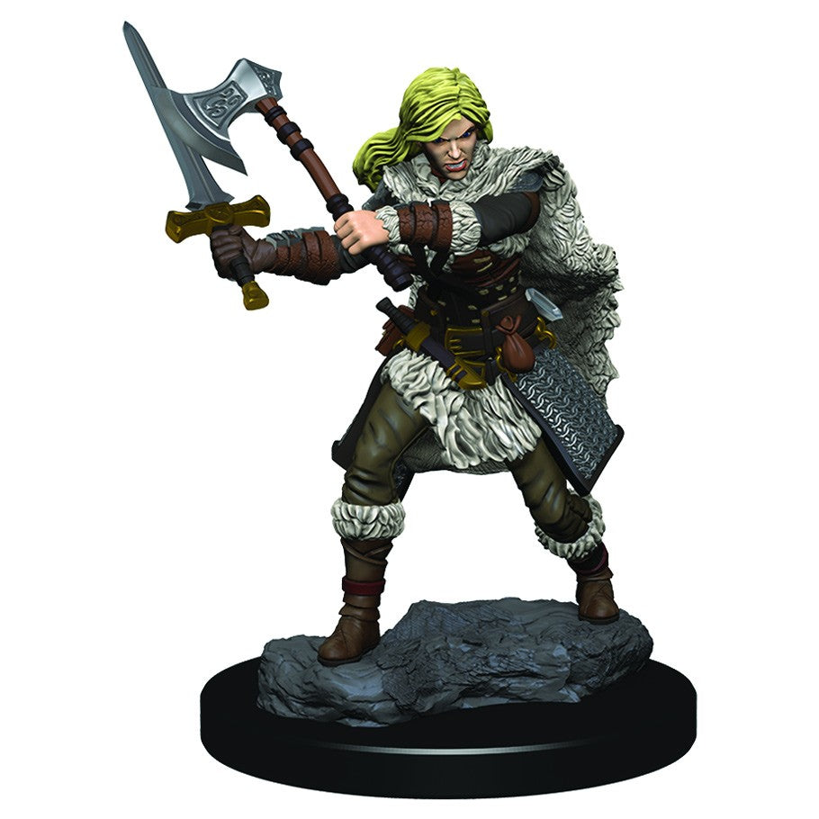 D&D Miniatures: Icons of the Realms - Premium Figure: Wave 03 - Human Female Barbarian