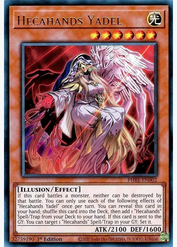 Hecahands Yadel (PHRE-EN002) Ultra Rare Near Mint 1st Edition