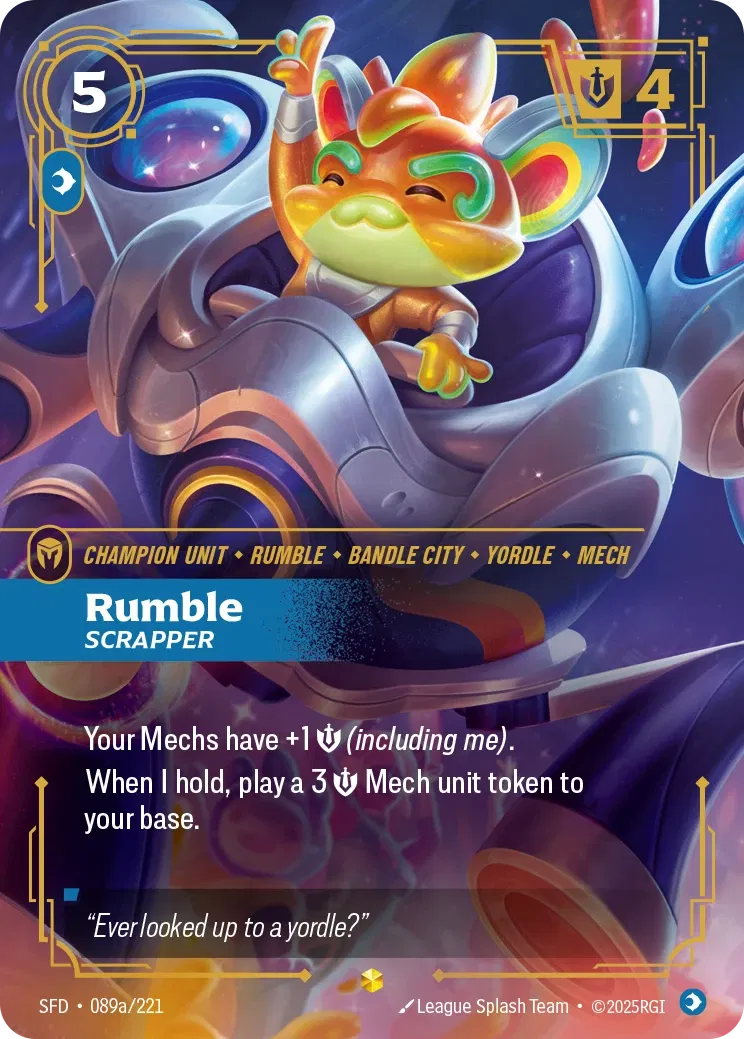 Rumble - Scrapper (Alternate Art) - 089a/221 (SFD) Showcase