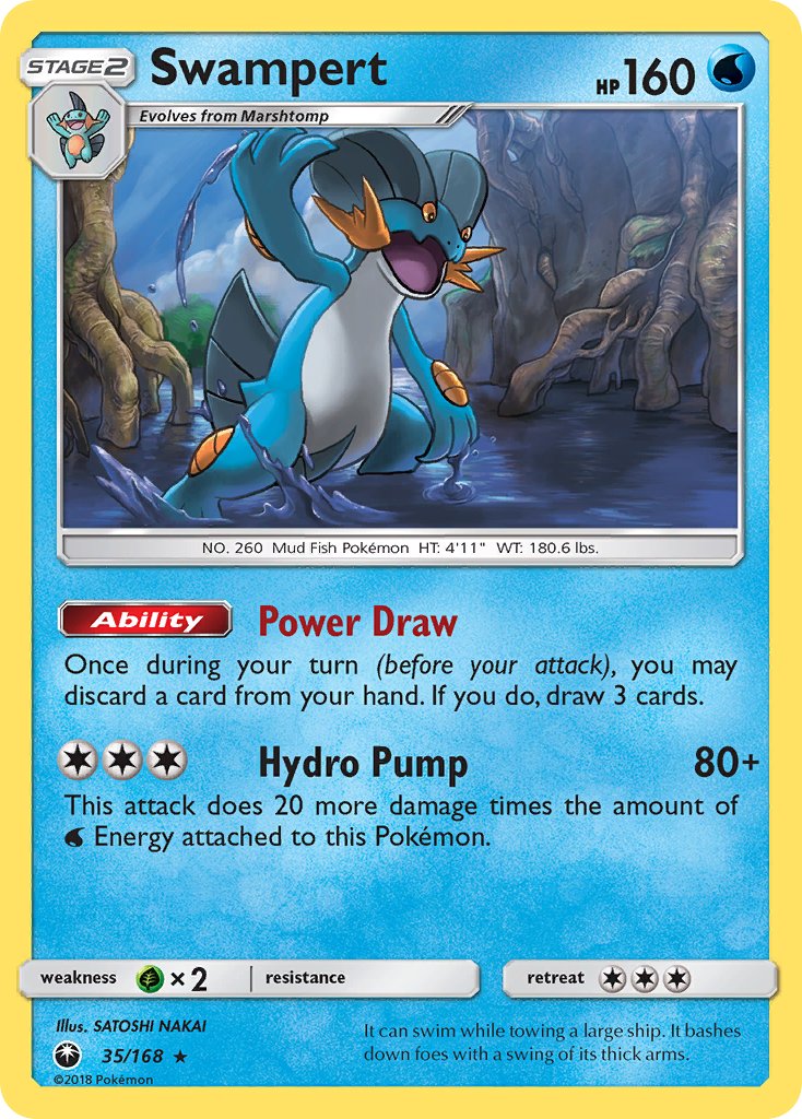 Swampert - 035/168 (CES) Rare - Near Mint