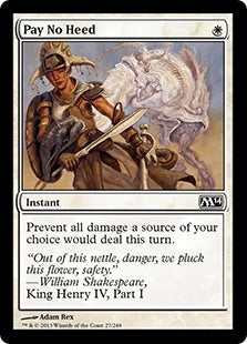 Pay No Heed (M14-C)