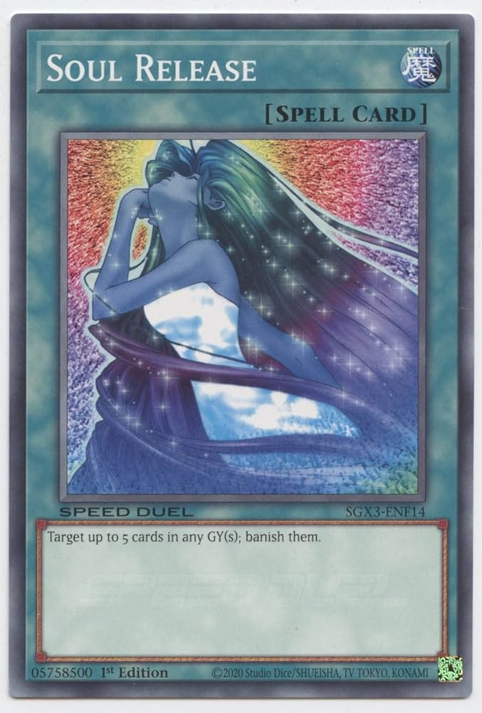 Soul Release (SGX3-ENF14) Common - Speed Duel - Near Mint 1st Ed