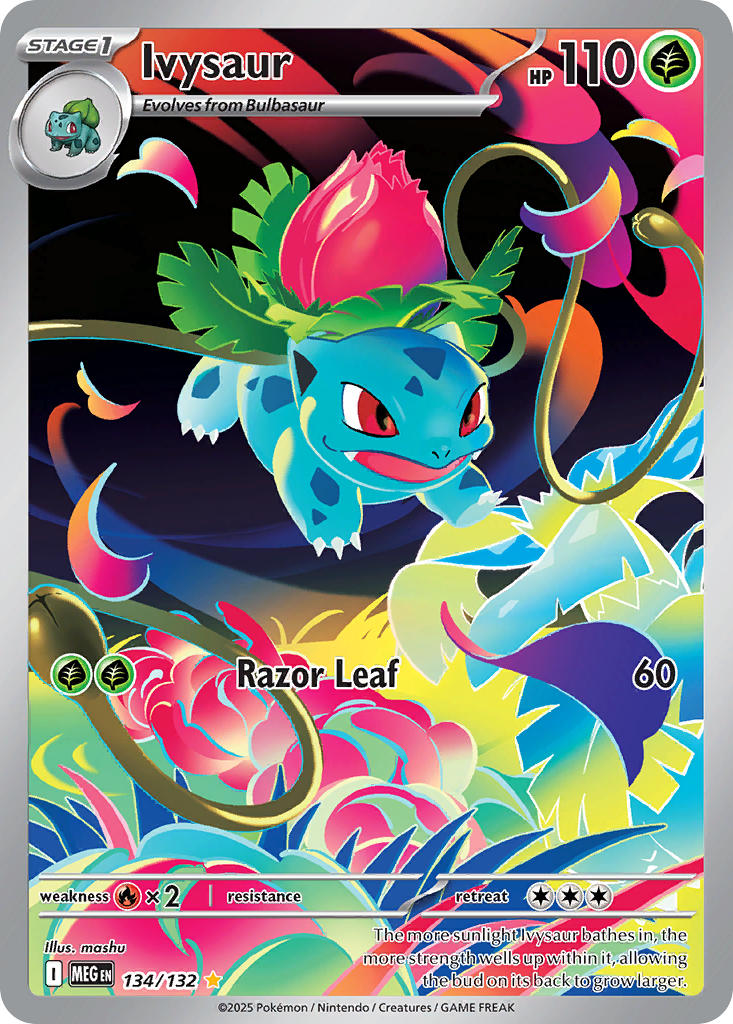 Ivysaur - 134/132 (MEG) Illustration Rare