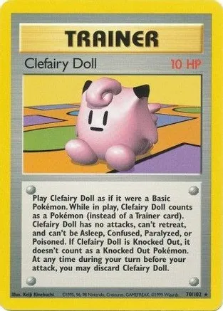 Clefairy Doll - 070/102 (BS) Rare - Near Mint