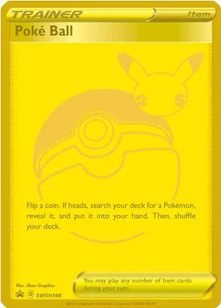 Poke Ball (GOLD) - SWSH146 (SWSH:PR) Promo - Near Mint Holofoil
