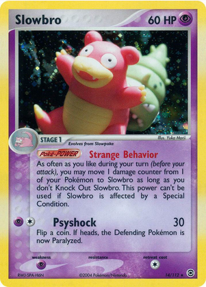 Slowbro - 14/112 (RG) Holo Rare - Light Play