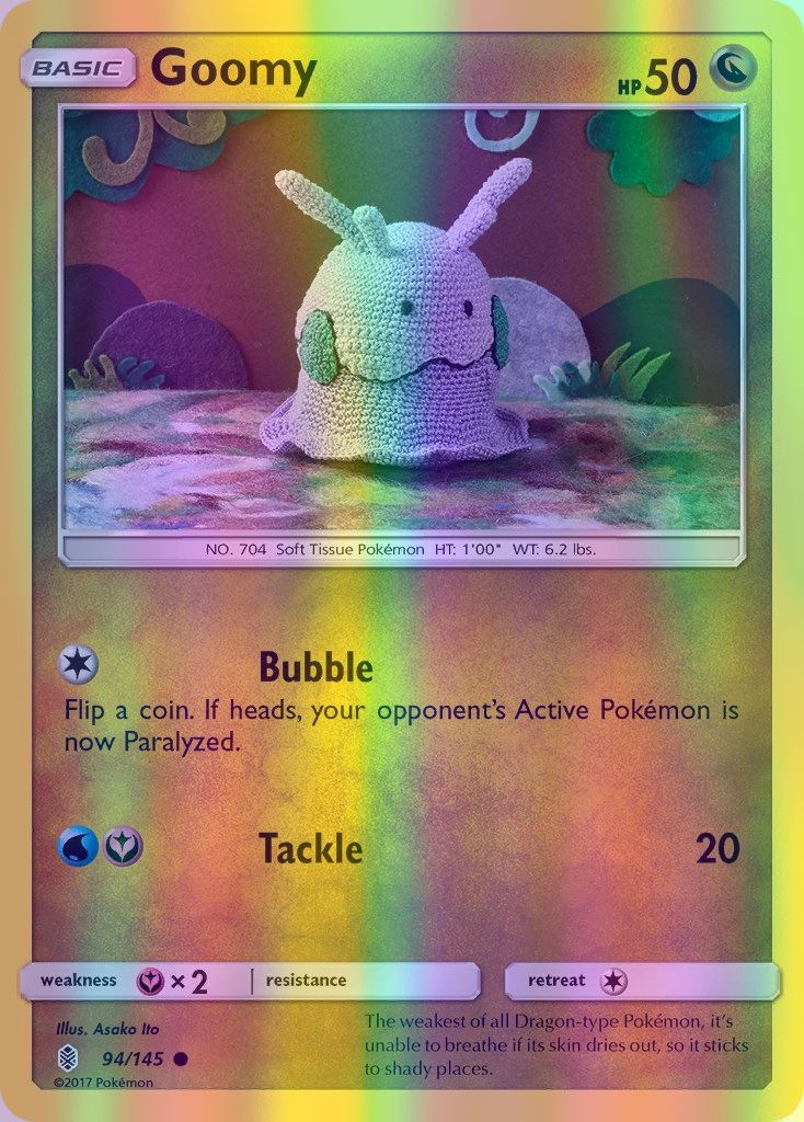 Goomy - 094/145 (SM:GRI) Common - Near Mint Reverse Holofoil