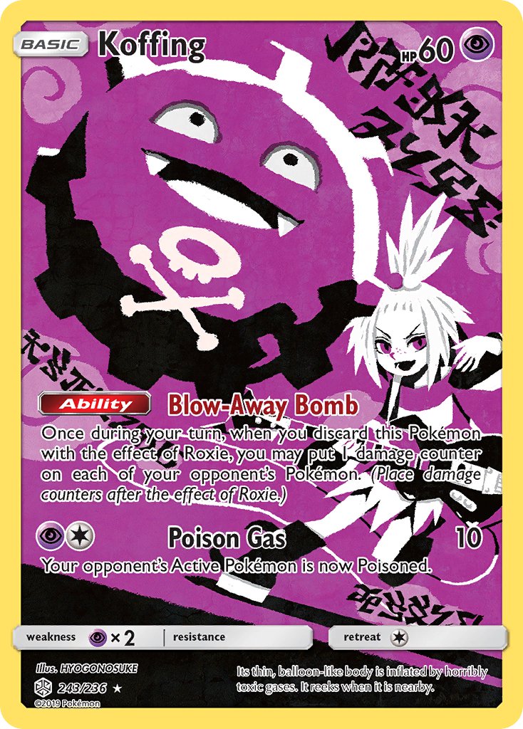 Koffing - 243/236 (CEC) Secret Rare - Light Play Holofoil