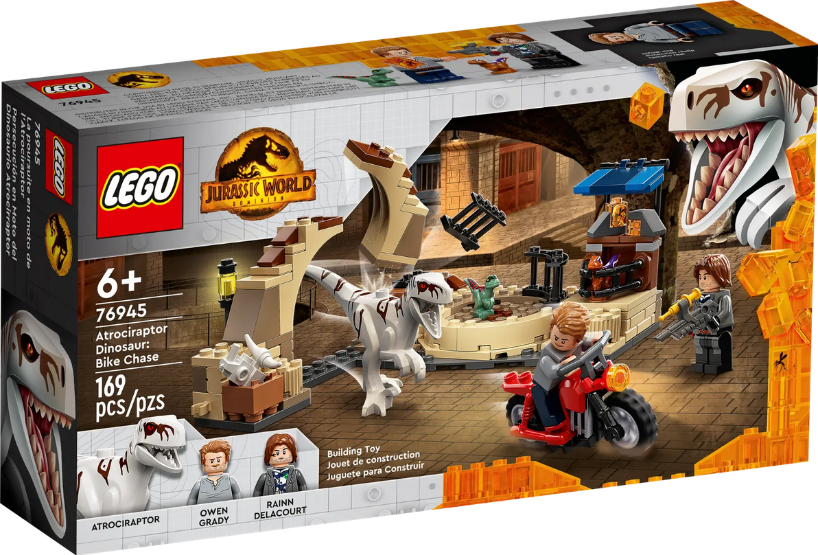 Lego: Jurassic World - Atrociraptor Dinosaur: Bike Chase (76945)