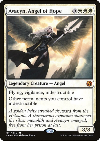 Avacyn, Angel of Hope (IMA-M FOIL) Light Play