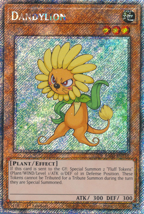 Dandylion (RA03-EN211) Platinum Secret Rare - Near Mint 1st Edition