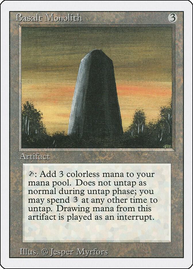 Basalt Monolith (3ED-U) Moderate Play