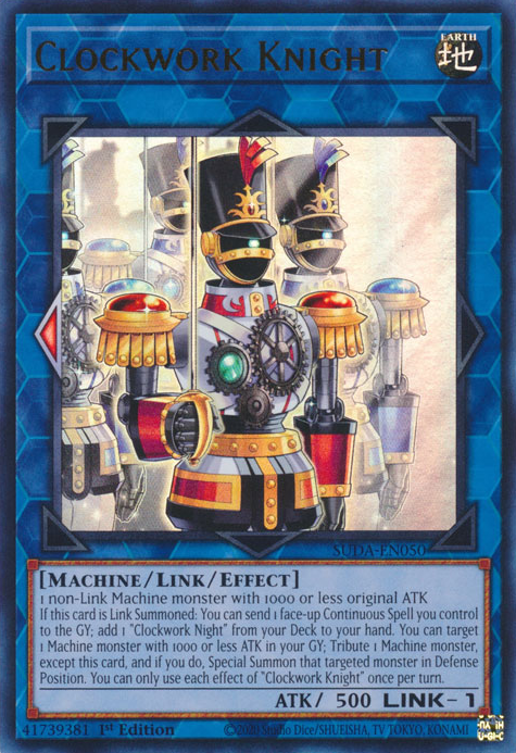 Clockwork Knight (SUDA-EN050) Ultra Rare - Near Mint 1st Edition