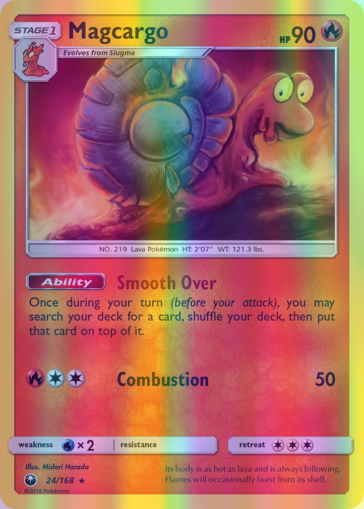 Magcargo - 024/168 (CES) Rare - Near Mint Reverse Holofoil