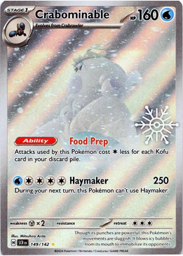 Crabominable (Holiday Calendar) - 149/142 Promo - Near Mint Holofoil