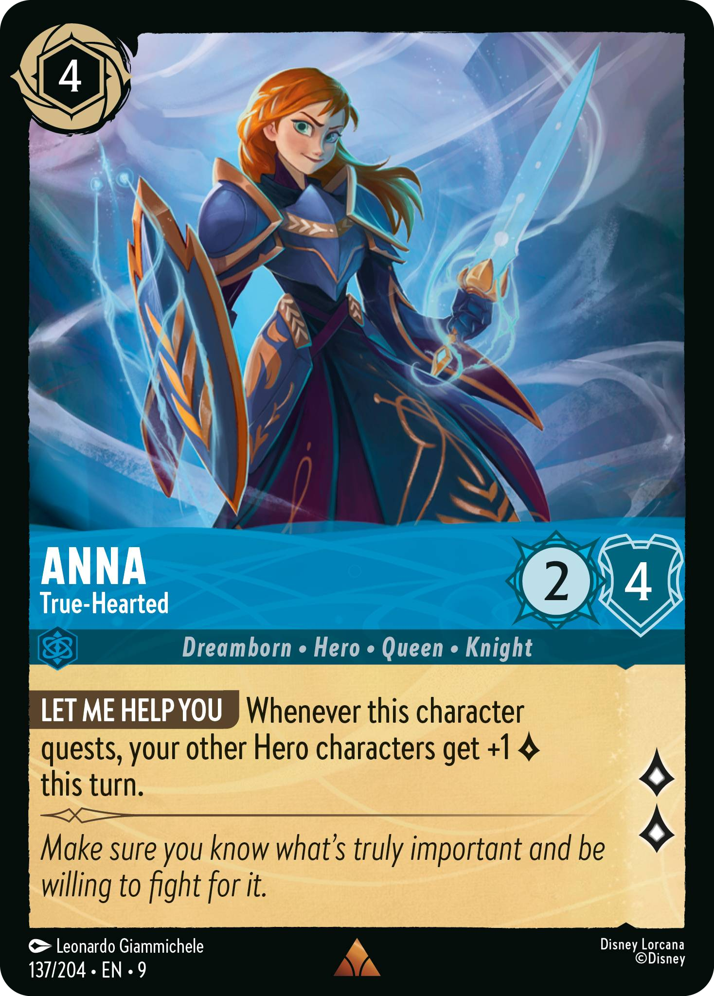 Anna - True-Hearted (Fabled - 137/204) Rare