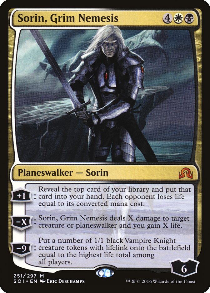 Sorin, Grim Nemesis (SOI-M) Heavy Play