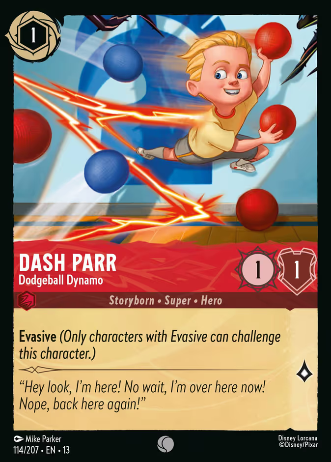 Dash Parr - Dodgeball Dynamo (114/204 - Attack of the Vine!) Common