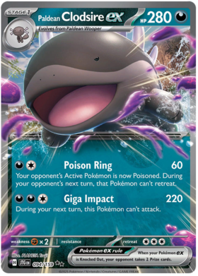 Paldean Clodsire ex - 094/159 (JTG) Double Rare