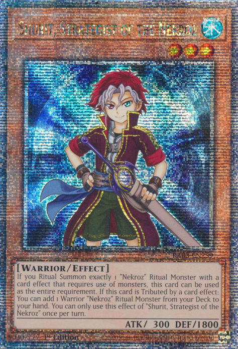 Shurit, Strategist of the Nekroz (RA03-EN259) Quarter Century Secret Rare - Near Mint 1st Edition