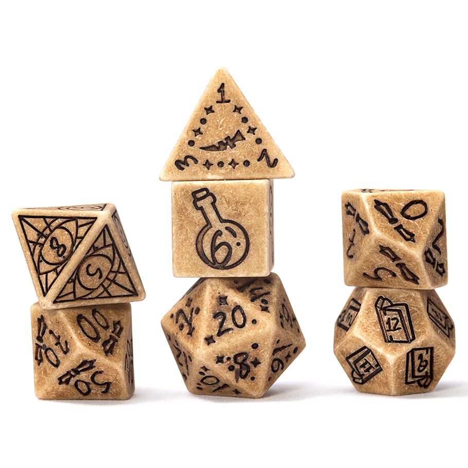 Sirius Dice: Illusory Stone - Sandstone (7-Poly Set)