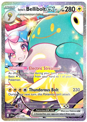 Iono's Bellibolt ex - 183/159 (JTG) Special Illustration Rare