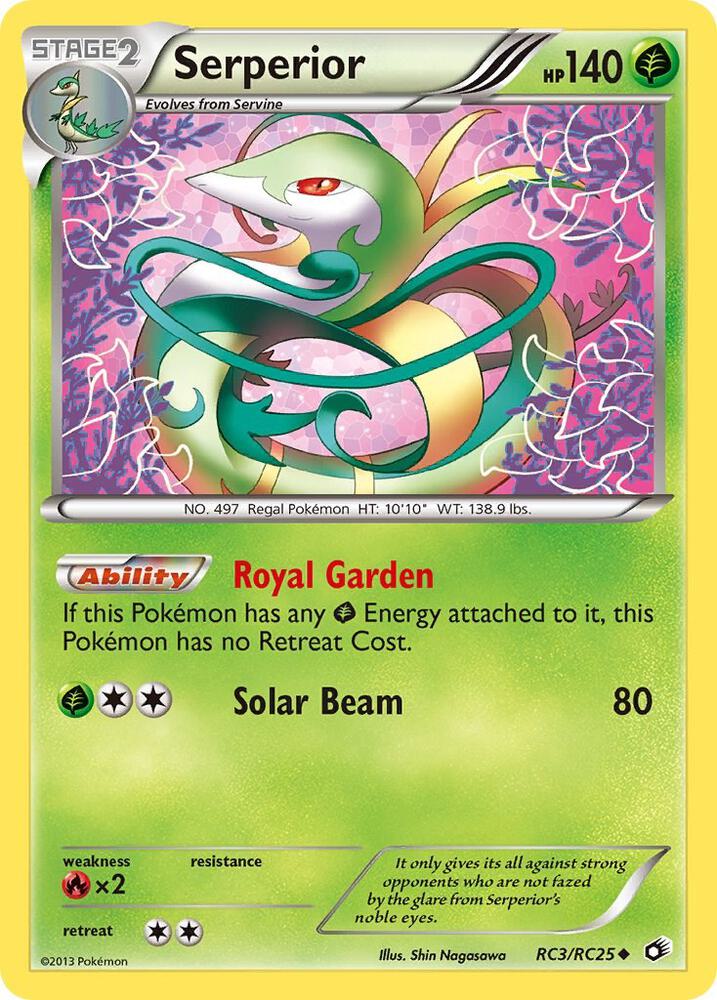 Serperior - RC3/RC25 (LTR:RC) Uncommon - Moderate Play