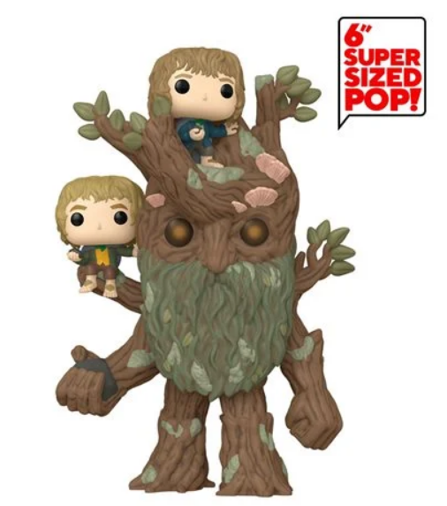 POP Figure (6 Inch): Lord of the Rings #1579 - Treebeard with Merry and Pippin