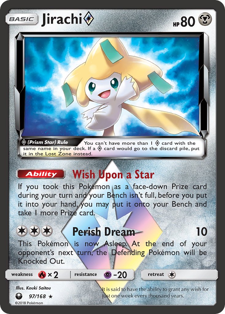 Jirachi Prism Star - 097/168 (CES) Prism Rare - Near Mint Holofoil