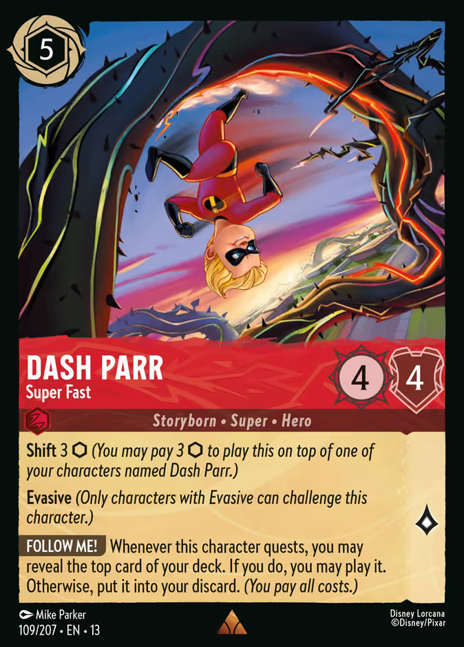 Dash Parr - Super Fast (109/204 - Attack of the Vine!) Rare