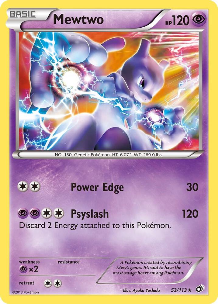 Mewtwo 053/113 (LTR) Holo Rare - Light Played Holofoil